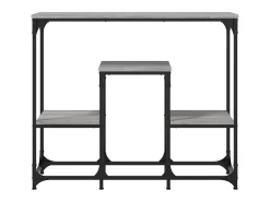 Consola| Mesa consola 89,5x28x76 cm derivados de madeira sonoma PT678095 Cinzento
