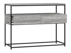 Consola* Mesa consola 100x40x75 cm derivados de madeira sonoma PT443454 Cinzento