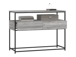 Consola* Mesa consola 100x40x75 cm derivados de madeira sonoma PT443454 Cinzento