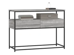 Consola* Mesa consola 100x40x75 cm derivados de madeira sonoma PT443454 Cinzento