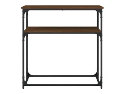 Outlet Mesa consola 75x35,5x75 cm derivados madeira carvalho PT288334 Castanho