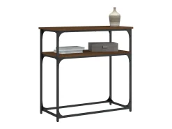 Outlet Mesa consola 75x35,5x75 cm derivados madeira carvalho PT288334 Castanho