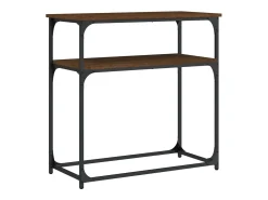 Outlet Mesa consola 75x35,5x75 cm derivados madeira carvalho PT288334 Castanho