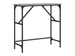 Consola| Mesa consola 75x32x75 cm derivados de madeira sonoma PT251461 Cinzento