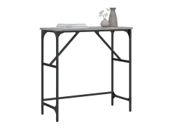 Consola| Mesa consola 75x32x75 cm derivados de madeira sonoma PT251461 Cinzento