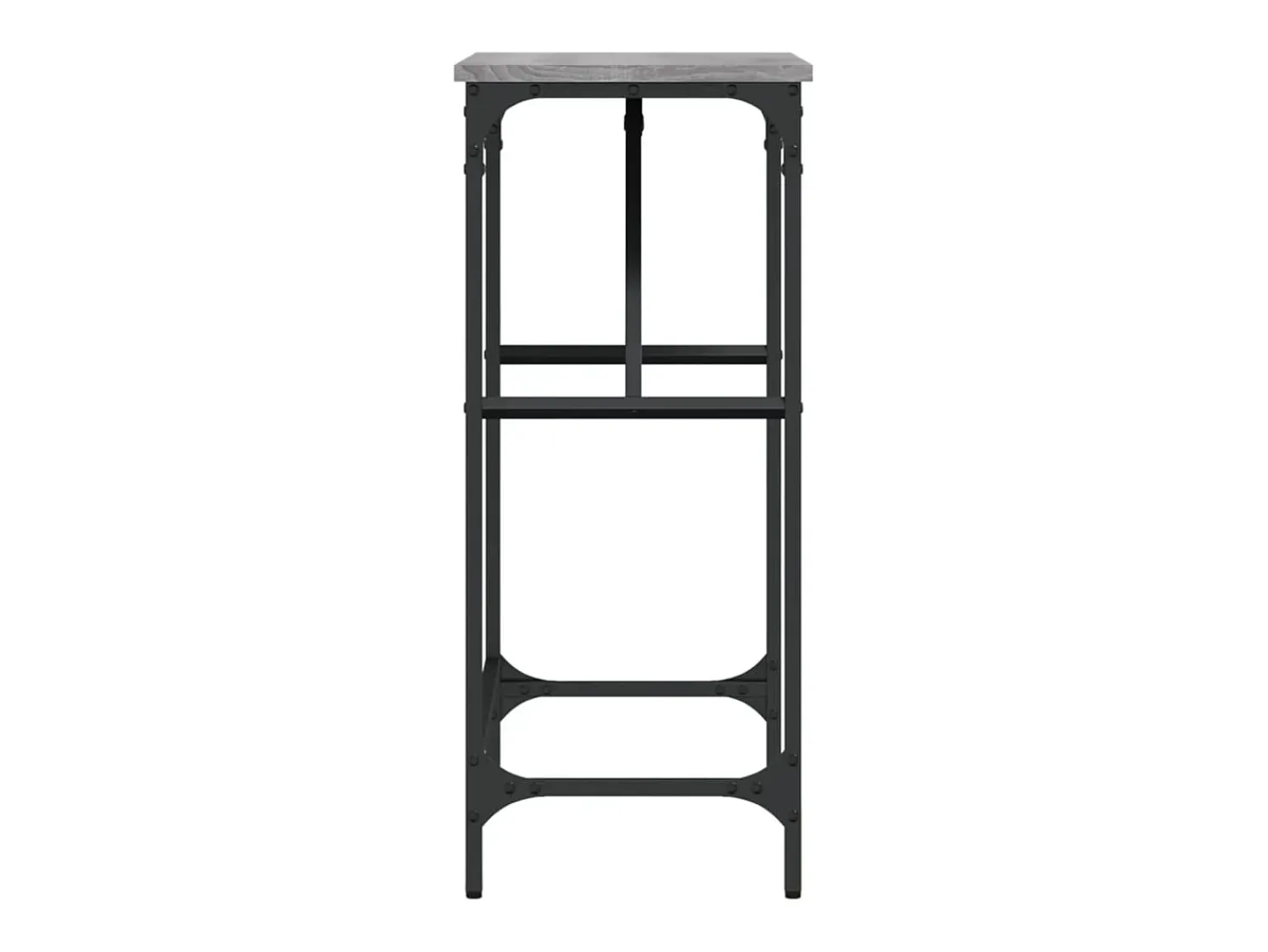 Consola| Mesa consola 75x32x75 cm derivados de madeira sonoma PT251461 Cinzento