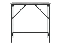 Consola| Mesa consola 75x32x75 cm derivados de madeira sonoma PT251461 Cinzento