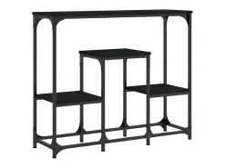 Consola* Mesa consola 89,5x28x76 cm derivados de madeira PT829035 Preto