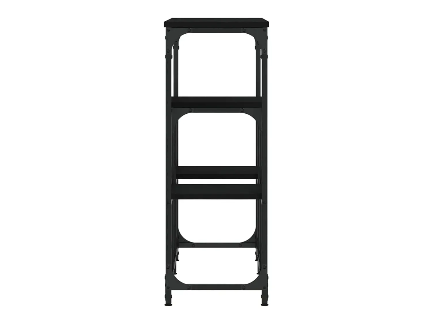 Consola* Mesa consola 89,5x28x76 cm derivados de madeira PT829035 Preto