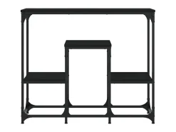 Consola* Mesa consola 89,5x28x76 cm derivados de madeira PT829035 Preto