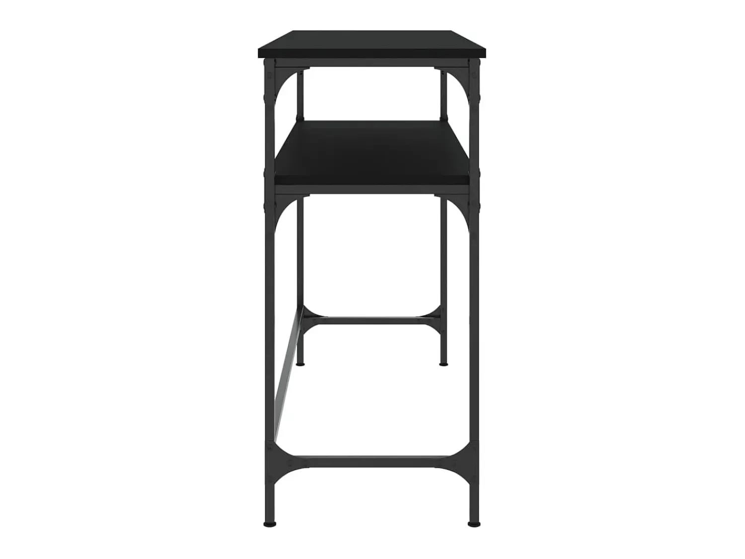 Consola* Mesa consola 100x35,5x75 cm derivados de madeira PT788258 Preto