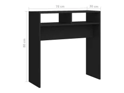 vidaxl Mesa consola 78x30x80 cm derivados de madeira^ Consola
