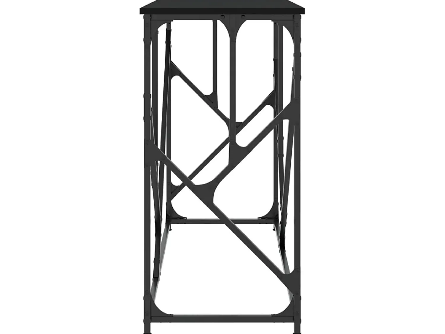 Discount Mesa consola 100x40x80 cm derivados de madeira PT998757 Preto