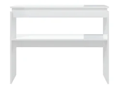 Discount Mesa consola 102x30x80 cm derivados madeira brilhante PT613269 Branco