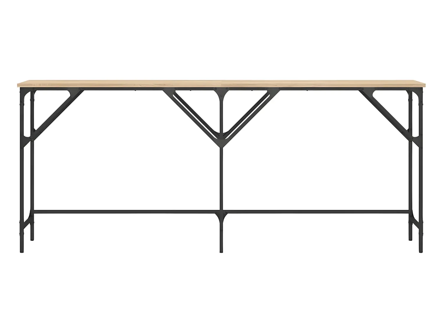 Mesa consola 180x29x75 cm derivados de madeira carvalho sonoma PT555039^ Consola