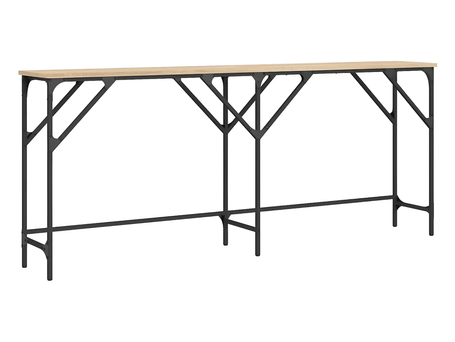 Mesa consola 180x29x75 cm derivados de madeira carvalho sonoma PT555039^ Consola