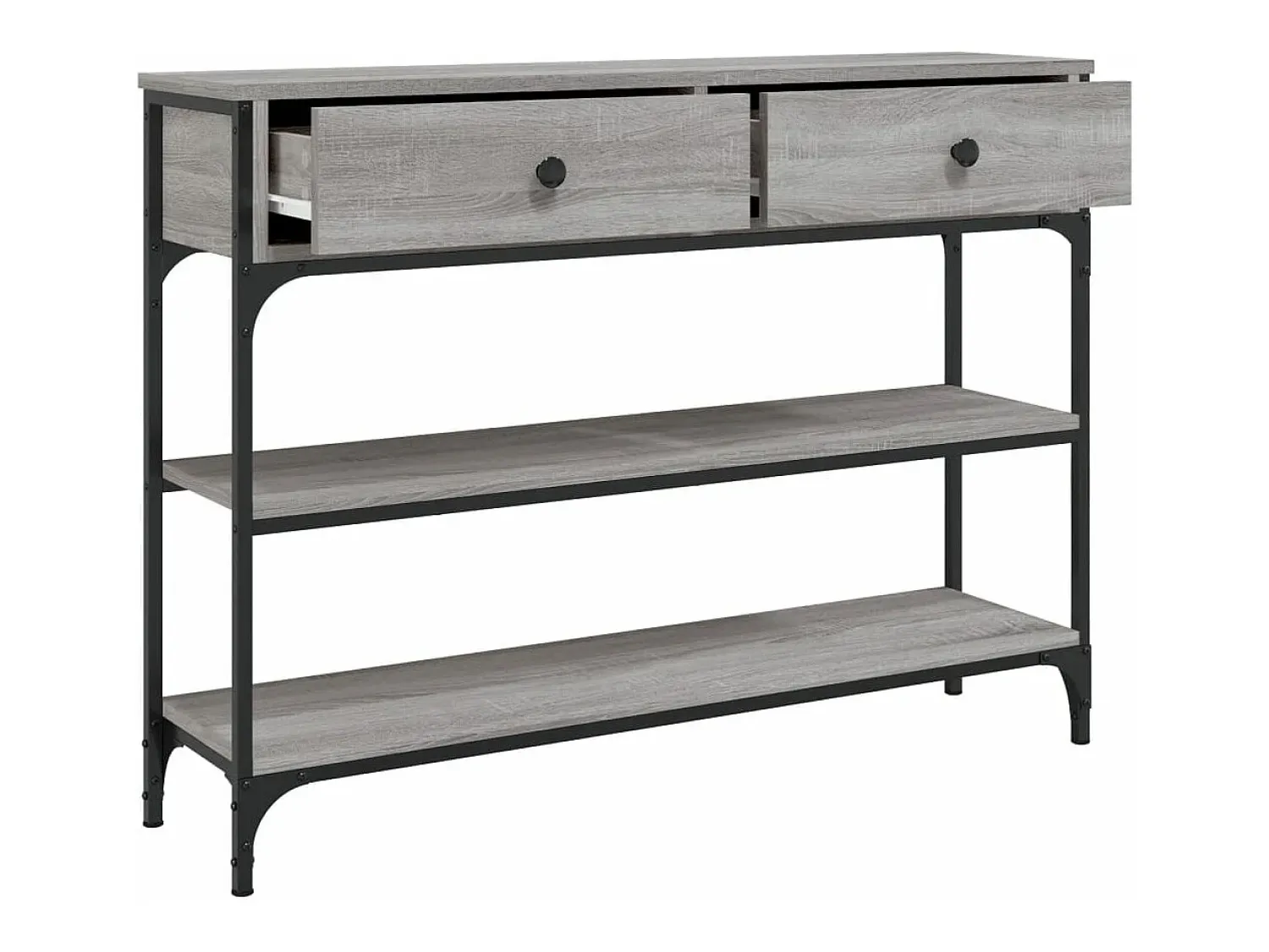 vidaxl Mesa consola 100x25x75 cm derivados de madeira sonoma^ Consola