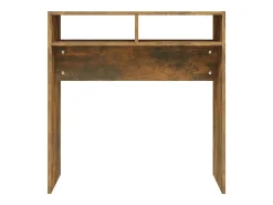 Consola* Mesa consola 78x30x80 cm derivados de madeira carvalho fumado PT543741 Castanho