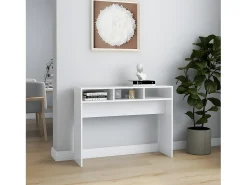 Best Mesa consola 105x30x80 cm derivados de madeira PT648126 Branco