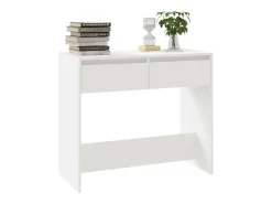 Consola| Mesa consola 89x41x76,5 cm derivados de madeira PT829831 Branco