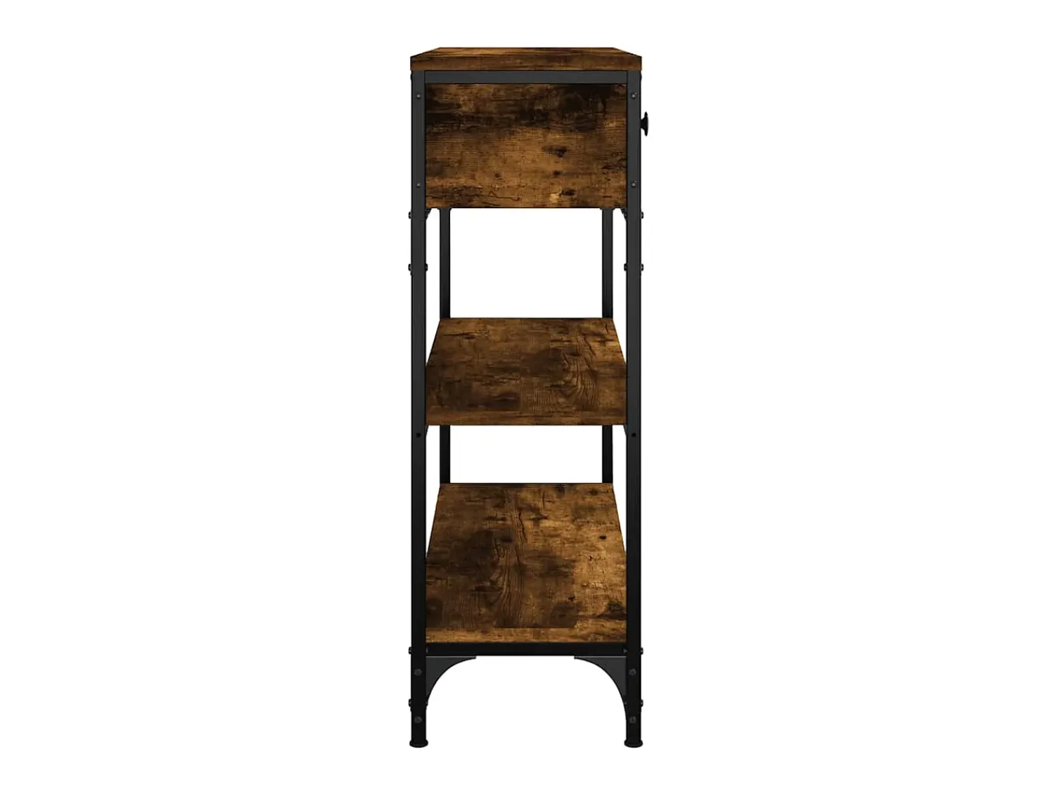Hot vidaxl Mesa consola 72,5x25x75 cm derivados de madeira carvalho fumado Natural claro