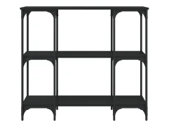 Mesa consola 102x35x90 cm derivados de madeira PT454160 Preto