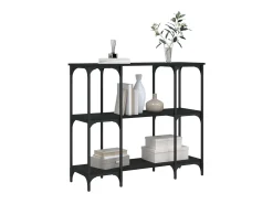 Mesa consola 102x35x90 cm derivados de madeira PT454160 Preto