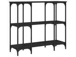 Mesa consola 102x35x90 cm derivados de madeira PT454160 Preto