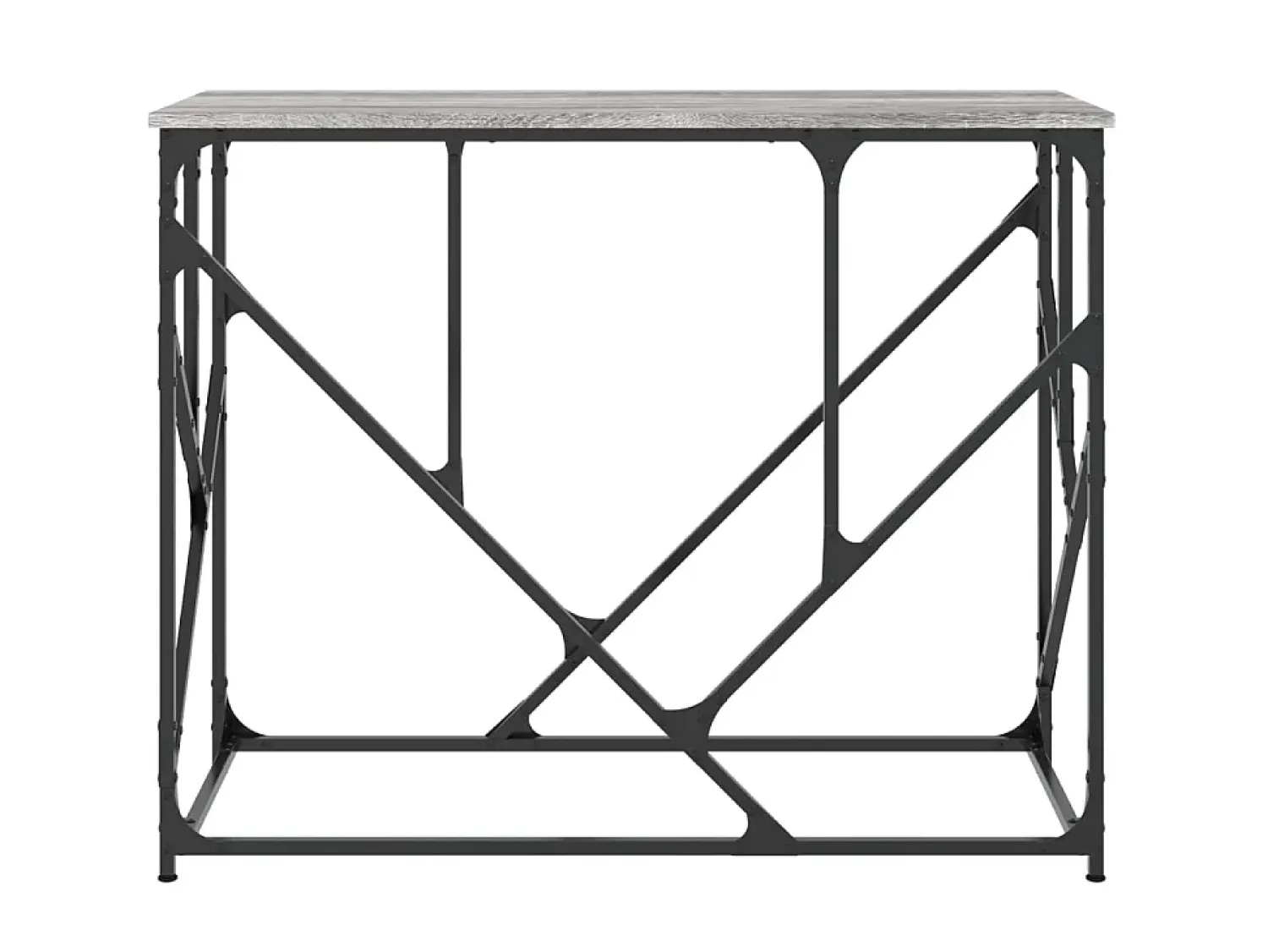 Consola* Mesa consola 100x40x80 cm derivados de madeira sonoma PT138618 Cinzento
