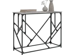 Consola* Mesa consola 100x40x80 cm derivados de madeira sonoma PT138618 Cinzento
