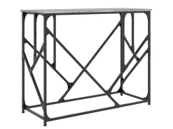 Consola* Mesa consola 100x40x80 cm derivados de madeira sonoma PT138618 Cinzento