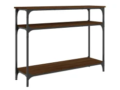 Mesa consola 100x29x75 cm derivados madeira carvalho PT608357^ Consola