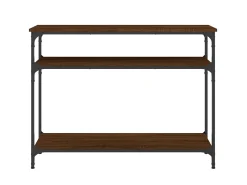 Mesa consola 100x29x75 cm derivados madeira carvalho PT608357^ Consola