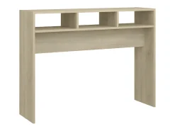 Consola| Mesa consola 105x30x80 cm derivados de madeira carvalho sonoma PT340708 Castanho