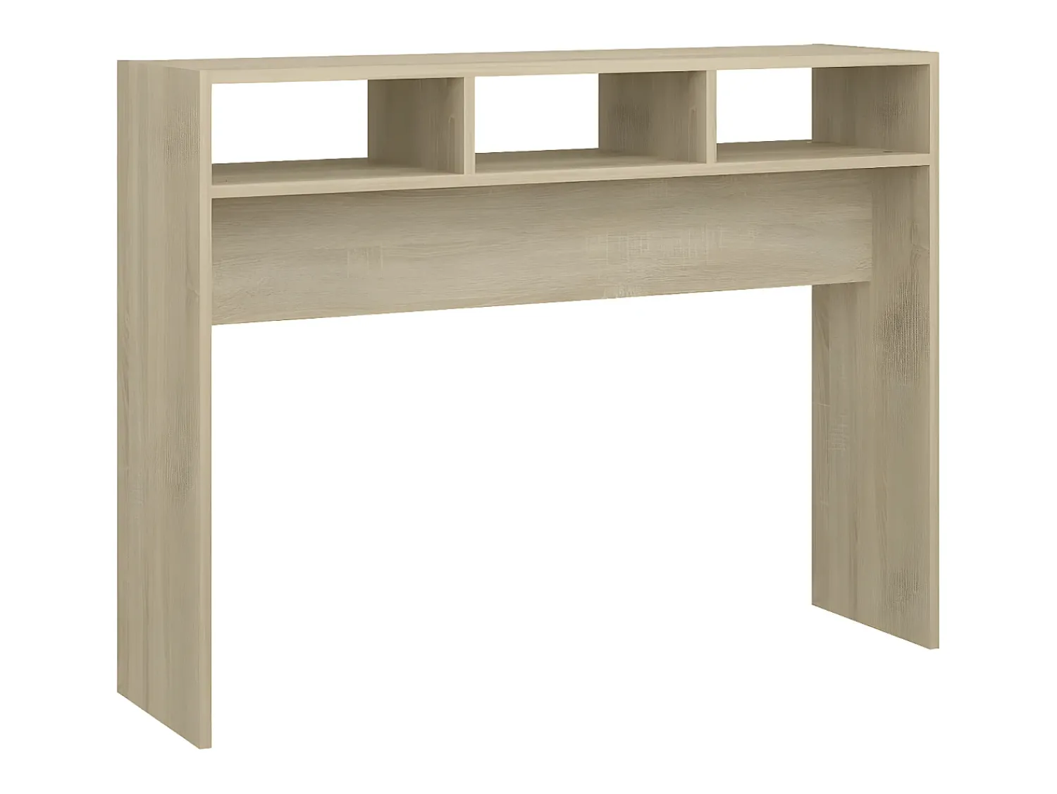 Consola| Mesa consola 105x30x80 cm derivados de madeira carvalho sonoma PT340708 Castanho