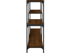 Consola| Mesa consola 160x32x95 cm derivados madeira carvalho PT480989 Castanho