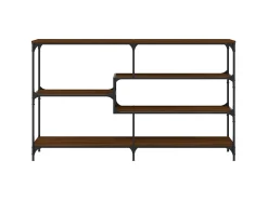 Consola| Mesa consola 160x32x95 cm derivados madeira carvalho PT480989 Castanho