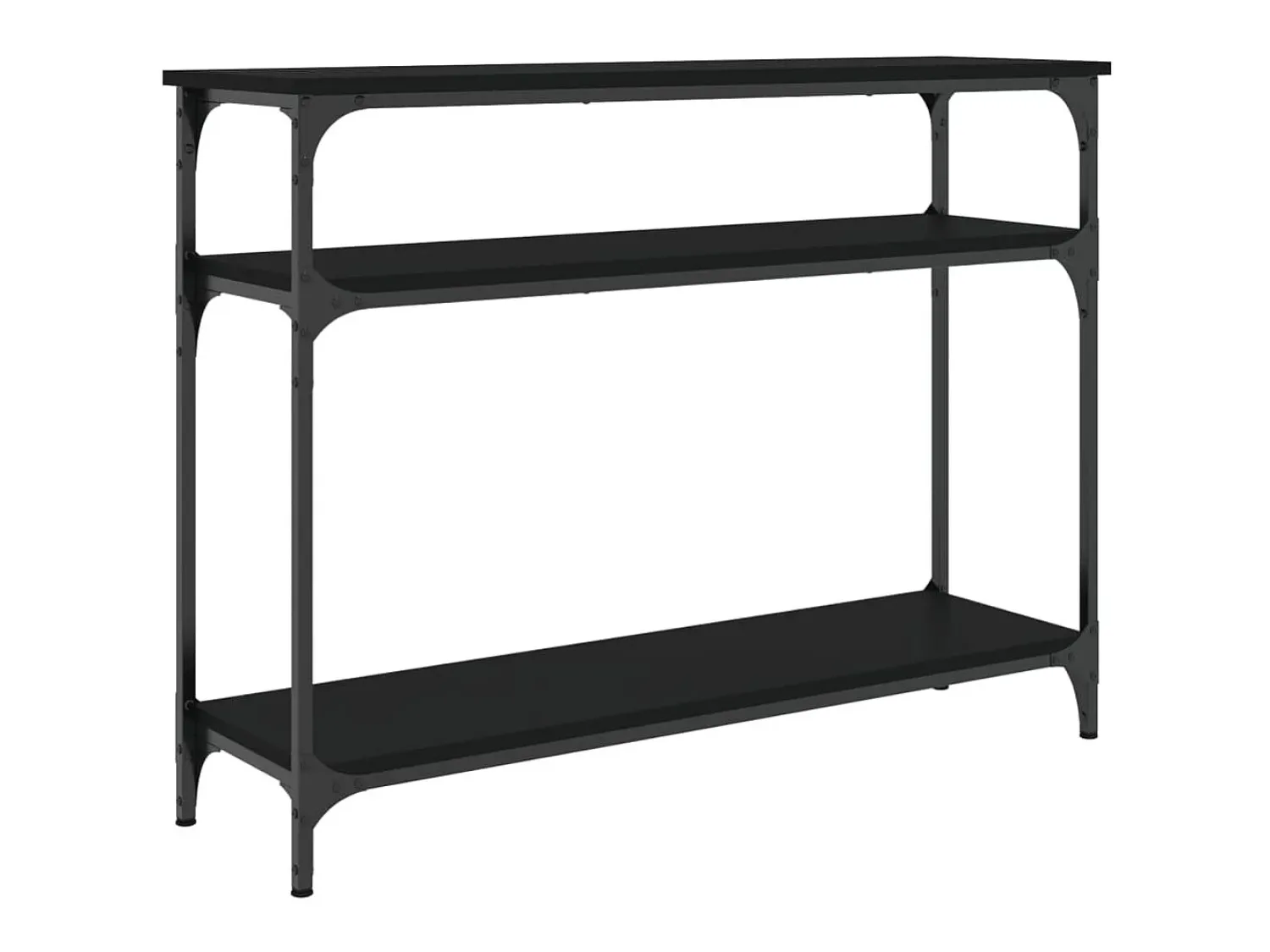 Discount Mesa consola 100x29x75 cm derivados de madeira PT795332 Preto