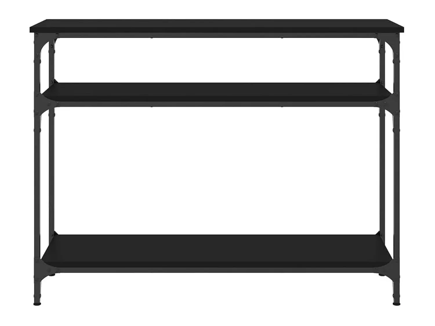 Discount Mesa consola 100x29x75 cm derivados de madeira PT795332 Preto