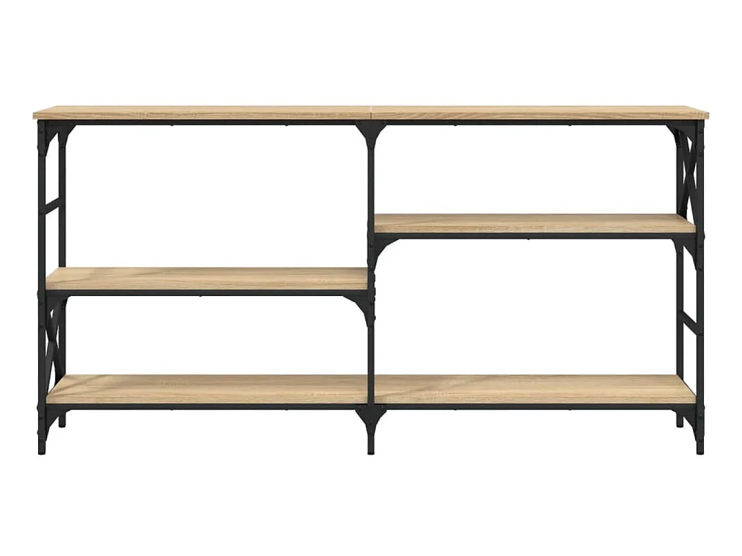 Mesa consola 150x29x76,5 cm derivados madeira carvalho sonoma PT934051 Castanho
