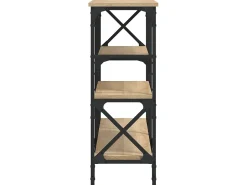 Mesa consola 150x29x76,5 cm derivados madeira carvalho sonoma PT934051 Castanho