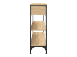vidaxl Mesa consola 100x25x75 cm derivados de madeira carvalho sonoma^ Consola
