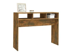 Consola|vidaxl Mesa consola 105x30x80 cm derivados de madeira carvalho fumado Natural claro