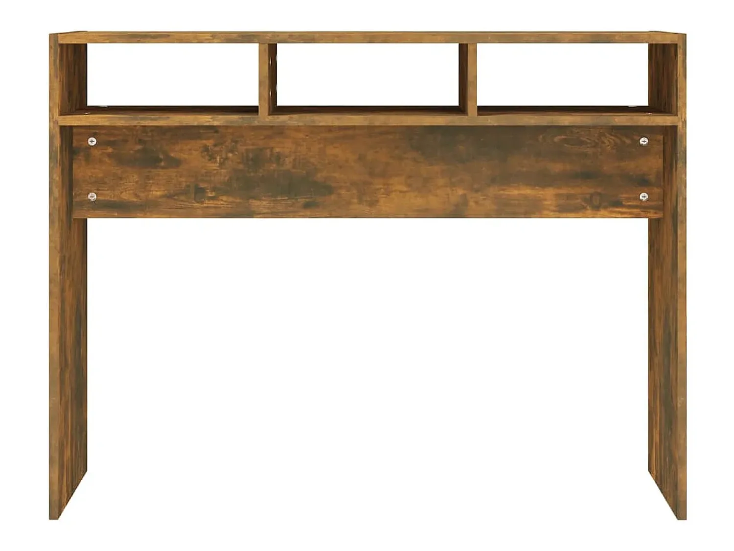Consola|vidaxl Mesa consola 105x30x80 cm derivados de madeira carvalho fumado Natural claro