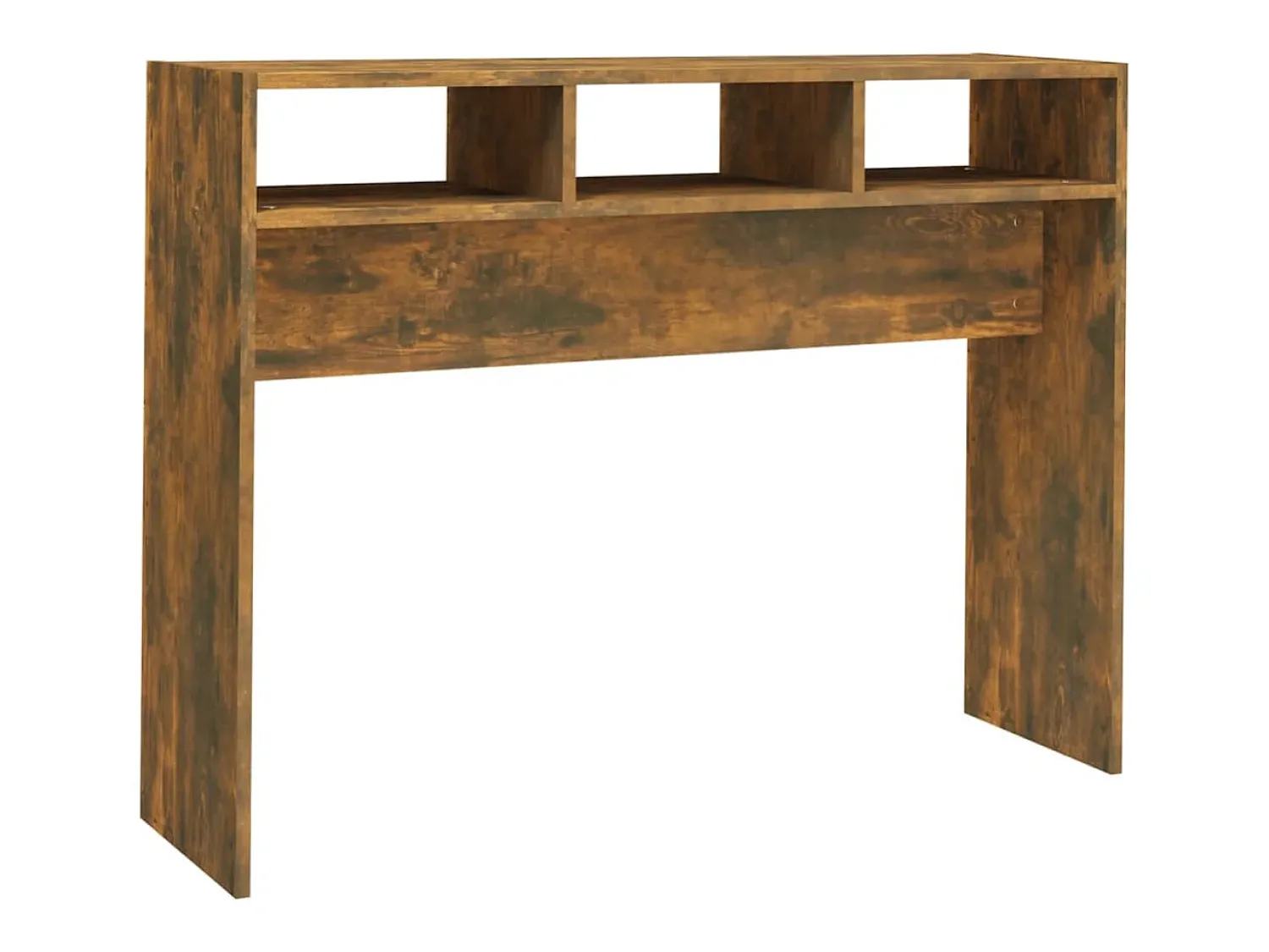Consola|vidaxl Mesa consola 105x30x80 cm derivados de madeira carvalho fumado Natural claro