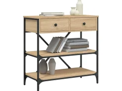 Sale Mesa consola 75x34,5x75 cm derivados de madeira carvalho sonoma PT102807 Castanho