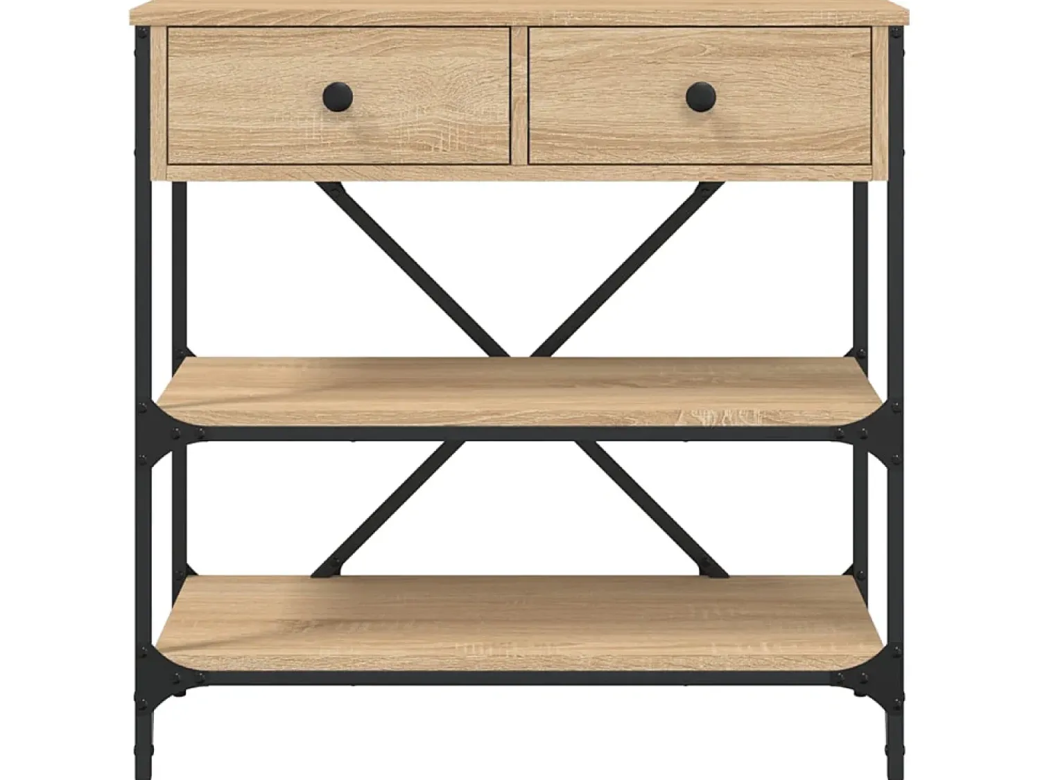 Sale Mesa consola 75x34,5x75 cm derivados de madeira carvalho sonoma PT102807 Castanho