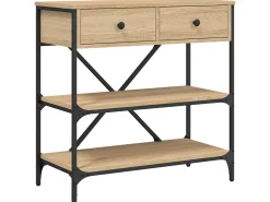 Sale Mesa consola 75x34,5x75 cm derivados de madeira carvalho sonoma PT102807 Castanho