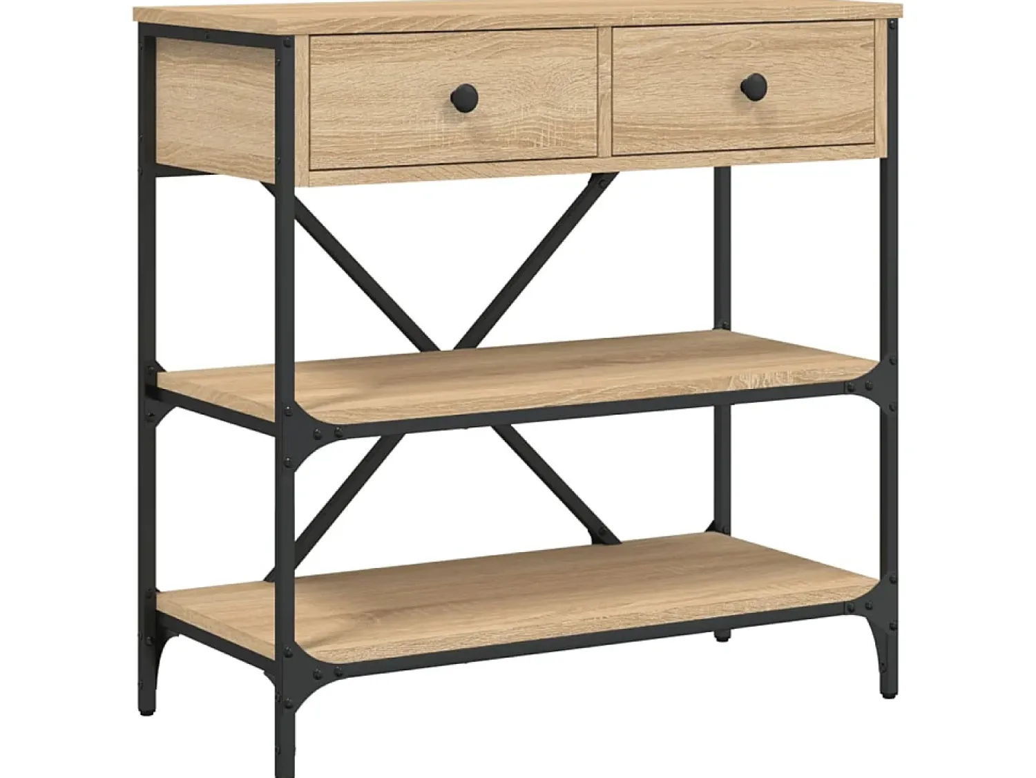 Sale Mesa consola 75x34,5x75 cm derivados de madeira carvalho sonoma PT102807 Castanho