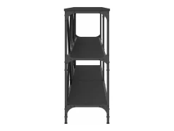 Hot Mesa consola 180x30x75 cm derivados de madeira e ferro PT476141 Preto